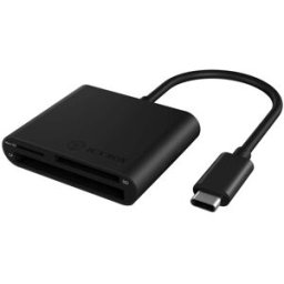 Leitor de Cartões USB-C IB-CR301-C3 (Preto) - ICY BOX