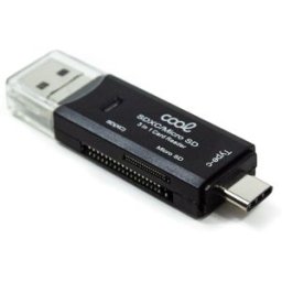 Leitor Cartão de Memória 3 em 1 (tipo C / Micro USB / USB) - COOL