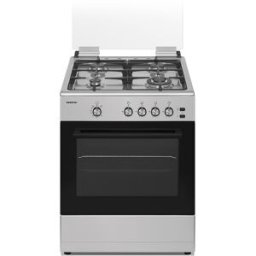 Fogão a Gás 4 Bocas + Forno 55L CC61EHX (Inox) - INFINITON