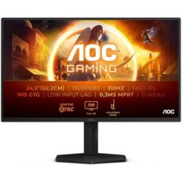 Monitor Gaming 25G4SXU IPS W-LED 24.5" FHD 16:9 310Hz(OC) VESA Adaptive Sync G-SYNC Compatible - AOC