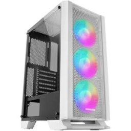 MARS-GAMING Caixa ATX MCCW FRGB Vidro Temperado (Branco) - MARS GAMING