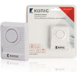 Sensor Detector s/ Fios Contra Quebra de Vidros (130dB) - KONIG