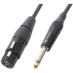 Cabo Profissional Jack 6,3mm Macho Mono - Canon Femea (1,5 mts) - POWER DYNAMICS CONNEX