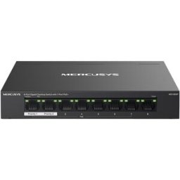 MERCUSYS Switch de Rede MS108GP 8 Portas Gigabit Managed c/ 7 Portas PoE+ - MERCUSSYS