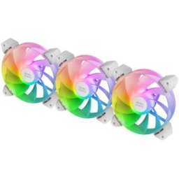 Pack 3x Ventoinhas MF3AR 120mm ARGB (Branco) - MARS-GAMING