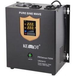 Conversor 12V -> 220V 700W (ONDA PURA) Estabilizador Tensão c/ Função Carregamento Bateria - KEMOT
