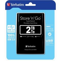 Disco Externo Store-n-Go 2.5" 2TB 3.2 (Preto) - VERBATIM