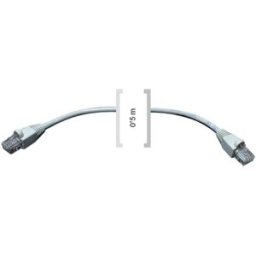 Cabo UTP Cat 6 0,5m (Cinzento) - FONESTAR