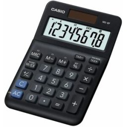 Calculadora Básica MS-8F Secretária 8 Digitos (Preto) - CASIO