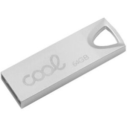 Pen Drive USB 64GB 2.0 Metal (Prateado) - COOL