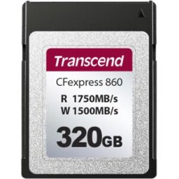 Cartão de Memória CFexpress 860 320GB (Preto) - TRANSCEND