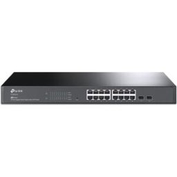 Switch JetStream 16 Portas Gigabit Smart Managed + 2 Portas SFP Rack Mountable - TP-LINK