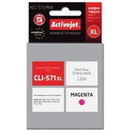 Tinteiro Compatível CLI-571M XL Canon (Magenta) - ACTIVEJET