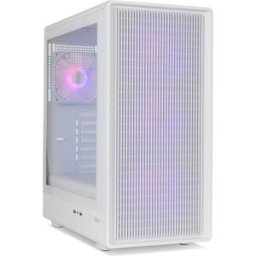 Caixa ATX Infinity Iota ARGB Mesh Tempered Glass (Branco) - NOX