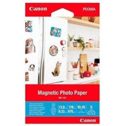Papel Fotográfico Magnético MG-101 10x15cm (5 Folhas) - CANON