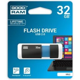 Pen Drive USB 2.0 32GB USL2 (Preto) - GOODRAM