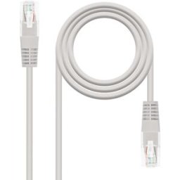 Cabo de Rede RJ45 Cat5e U/UTP Cinzento (3 mts) - Nanocable