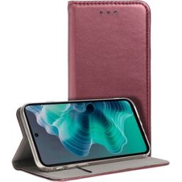 Capa Flip Cover p/ Motorola Moto G35 5G Burgundy - COOL