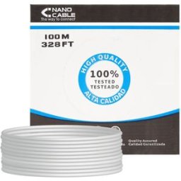 Bobine de Cabo Rede Cat5e F/UTP Cinzento (100 mts) - Nanocable