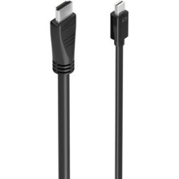 Cabo Conversor Mini DP p/ HDMI 4K 60Hz Preto (5mts) - AISENS