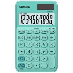 Calculadora de Bolso 10 Digitos (Verde) - CASIO