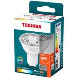 Lâmpada LED Essential Prime GU10 4,5W 36D 2700K 385Lm - TOSHIBA