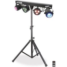 Barra Portátil "4 EM 1" c/ 2 Focos PAR 3x LEDs RGBW e 2 Projectores Efeitos Jellymoon - MAX