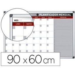 Planning Magnetico Bi-Office Mensal Lacado Moldura Em Aluminio - BI-OFFICE