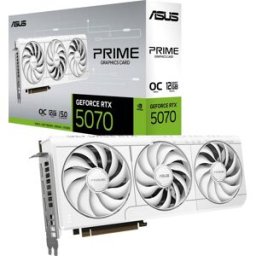 Placa Gráfica NVIDIA GeForce RTX 5070 "Blackwell" Prime OC White 12GB GDDR7 DLSS4 - ASUS