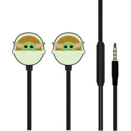 Auriculares Baby Yoda Star Wars (Preto) - ERT GROUP