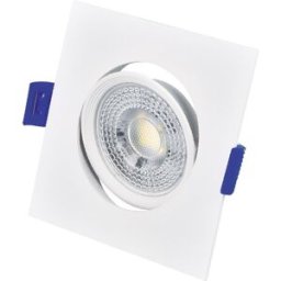 Projector LED Basculante Quadrado p/ Encastrar Série Cumbo 7W 6500K (Branco) - GSC