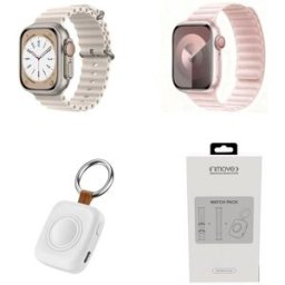 Pack 2x Bracelete 38/40/41/42mm + 1x Carregador Portátil p/ Smartwatch - INMOVE