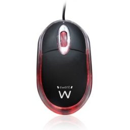 Rato USB 1000DPI (Preto / Vermelho) - EWENT
