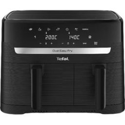 Fritadeira Air Fryer Dual Easy Fry Essencial 8.3L 2700W (Preto) - TEFAL