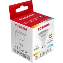 Lâmpada LED GU10 4W 6500K 345Lm - TOSHIBA