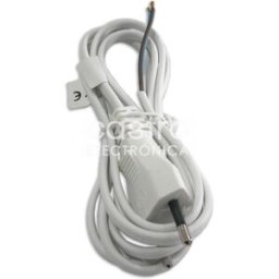 Cabo Alimentação 2 x 0,75 mm² (3 mts) - Branco