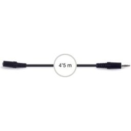 Cabo Áudio Jack 3,5mm Fêmea - Jack 3,5mm Macho 4,5m - FONESTAR