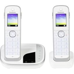 Pack 2x Telefones Fixos s/ Fios KX-TGJ322GW (Branco) - PANASONIC