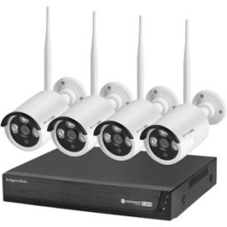 KRUGER MATZ Pack Vigilância IP Wi-Fi Connect C200 (Gravador + 4 Câmaras 2Mpx IR IP66) - Kruger&Matz