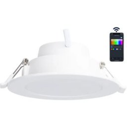 AIGOSTAR Painel LED Redondo Smart Inteligente Wi-Fi/Bluetooth Mesh 9W RGB + 3000~6500K 780Lm (Ø145mm)