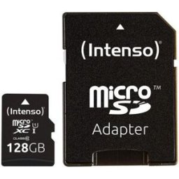 Cartão de Memória 128GB UHS-I Premium Class 10 + Adaptador - INTENSO