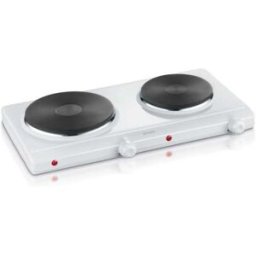 Placa Elétrica Discos Duplos 18 / 15cm 2500W (Branco) - SEVERIN