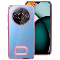Capa p/ Xiaomi Redmi A3 Borde Metálico (Rosa) - COOL