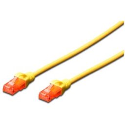 Cabo de Rede RJ45 Cat6 U/UTP Amarelo (5 mts) - EWENT