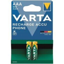 Blister 2x Pilhas Recarregáveis AAA 1,2V 800mAh - VARTA