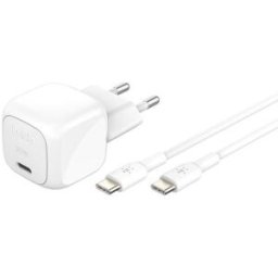 Carregador Boost Charge 1x USB-C 30W c/ Cabo USB-C 1mts (Branco) - BELKIN