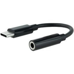 Adaptador USB-C Macho p/ Jack 3,5 mm Preto (0.11m) - NANOCABLE