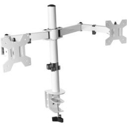 Suporte de Mesa MARM2W p/ 2 Monitores 13"~27" (Branco) - MARS-GAMING