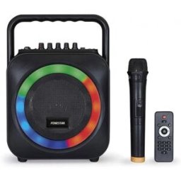 Coluna Portátil 35W RMS c/ Leitor MP3/USB/SD/BLUETOOTH + Microfone + Comando - FONESTAR