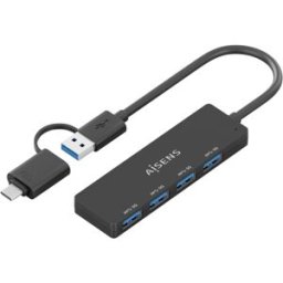 Hub USB-C/USB-A "4-EM-1" (4x USB 3.0) - AISENS